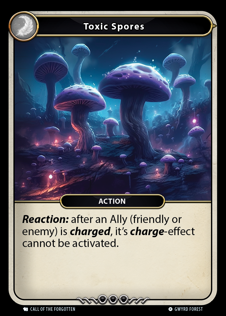 Toxic Spores card front