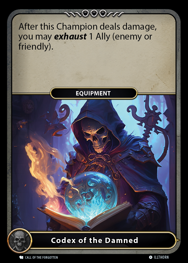 Codex of the Damned card front