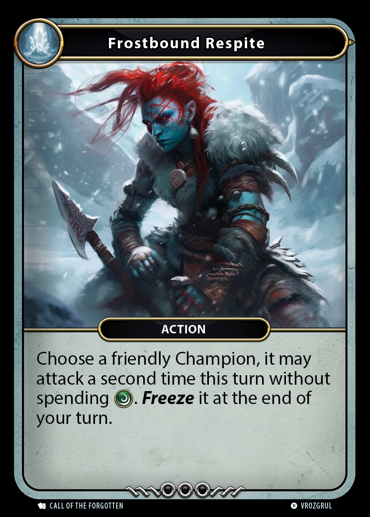 Frostbound Respite card front