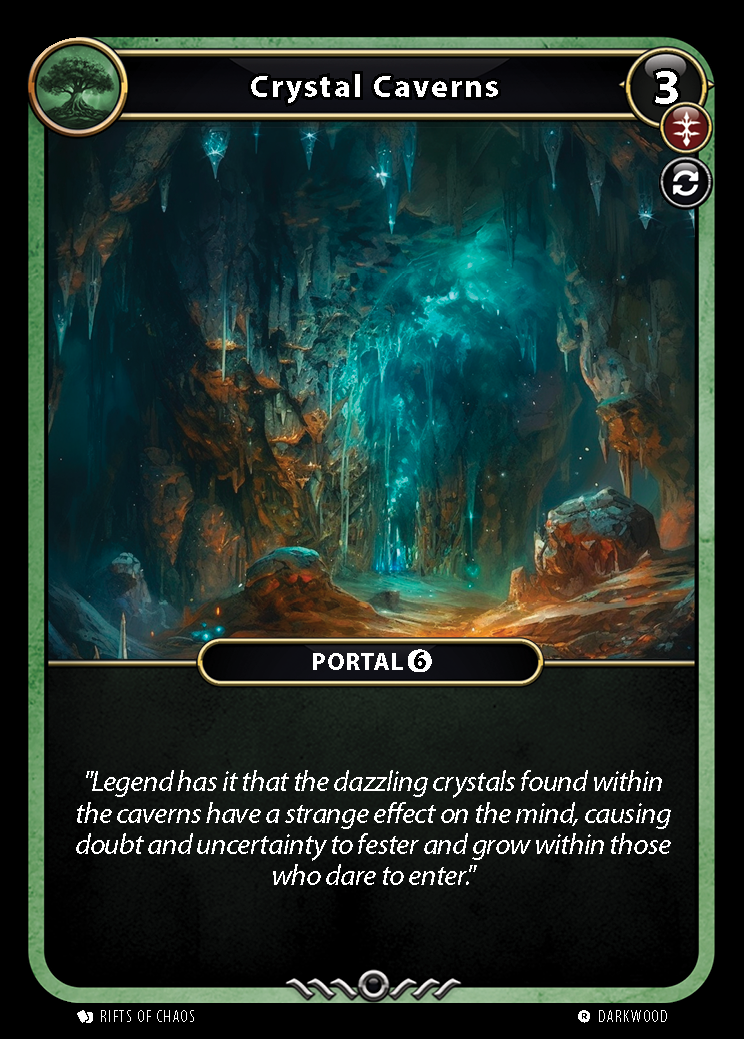 Crystal Caverns card front