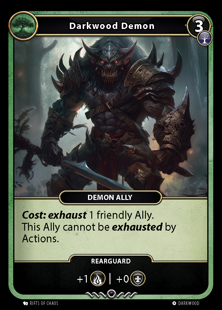 Darkwood Demon card front