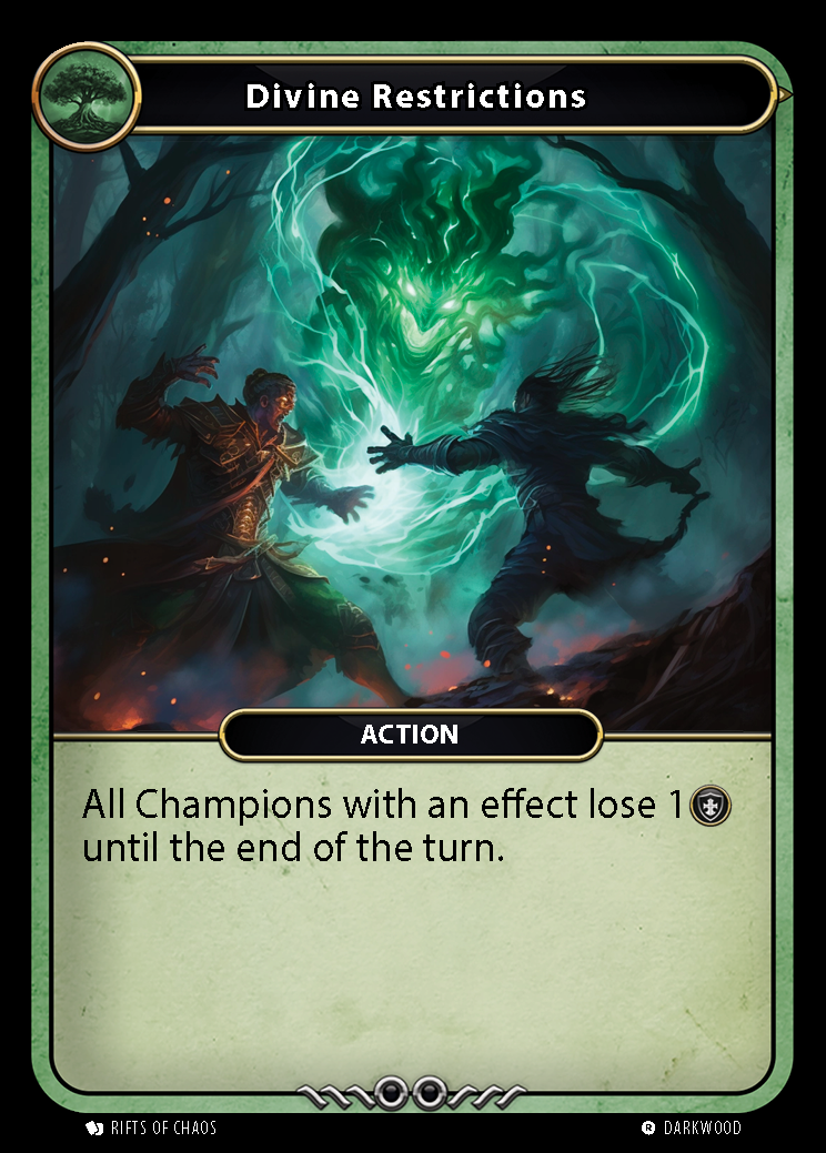 Divine Restrictions card front