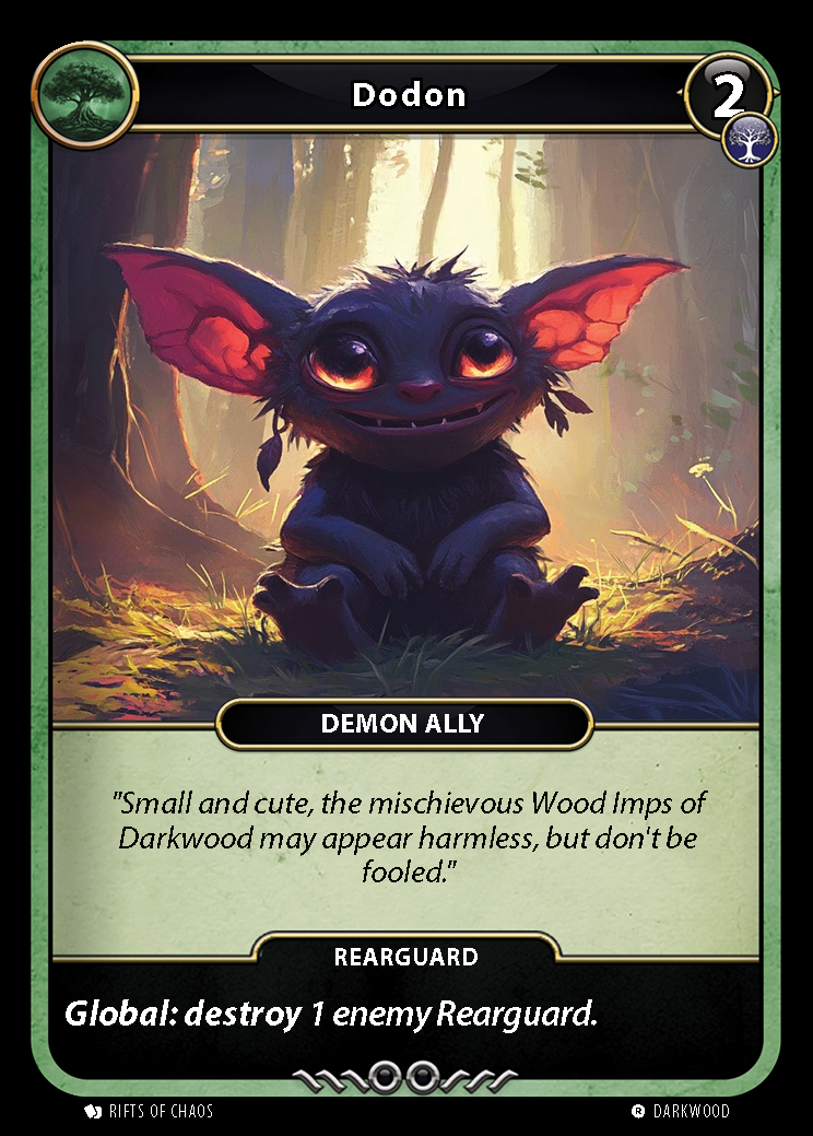 Dodon card front