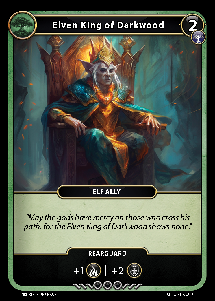 Elven King of Darkwood card front