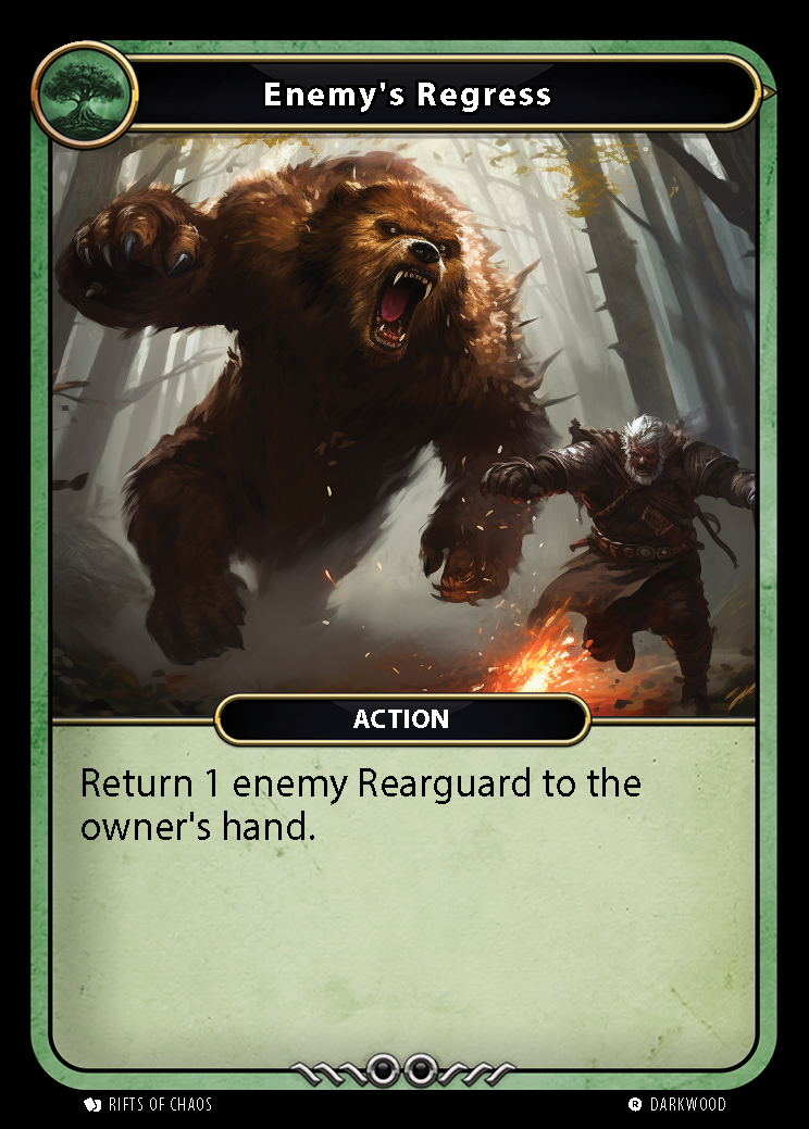 Enemy's Regress card front