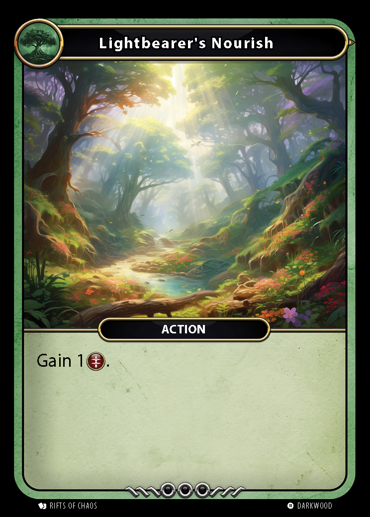 Lightbearer's Nourish card front