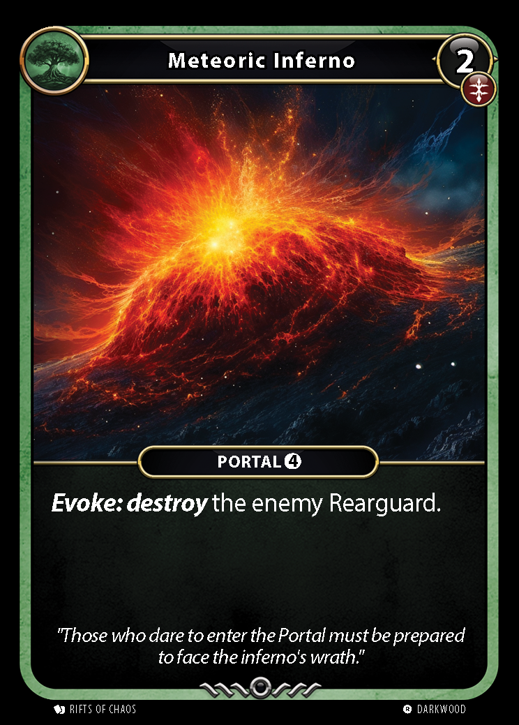 Meteoric Inferno card front