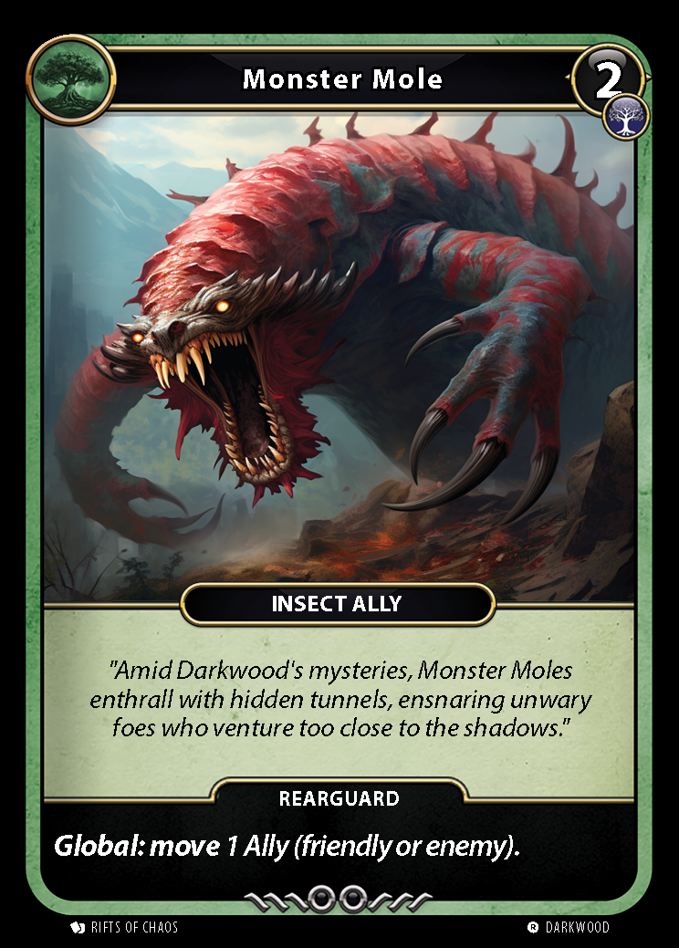 Monster Mole card front