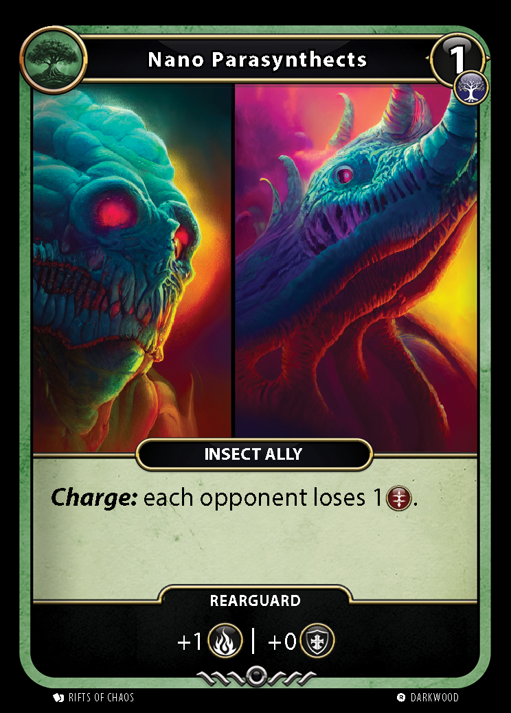 Nano Parasynthects card front