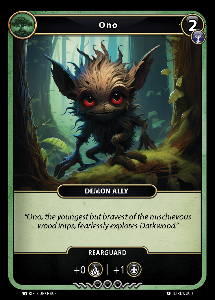 Ono card front