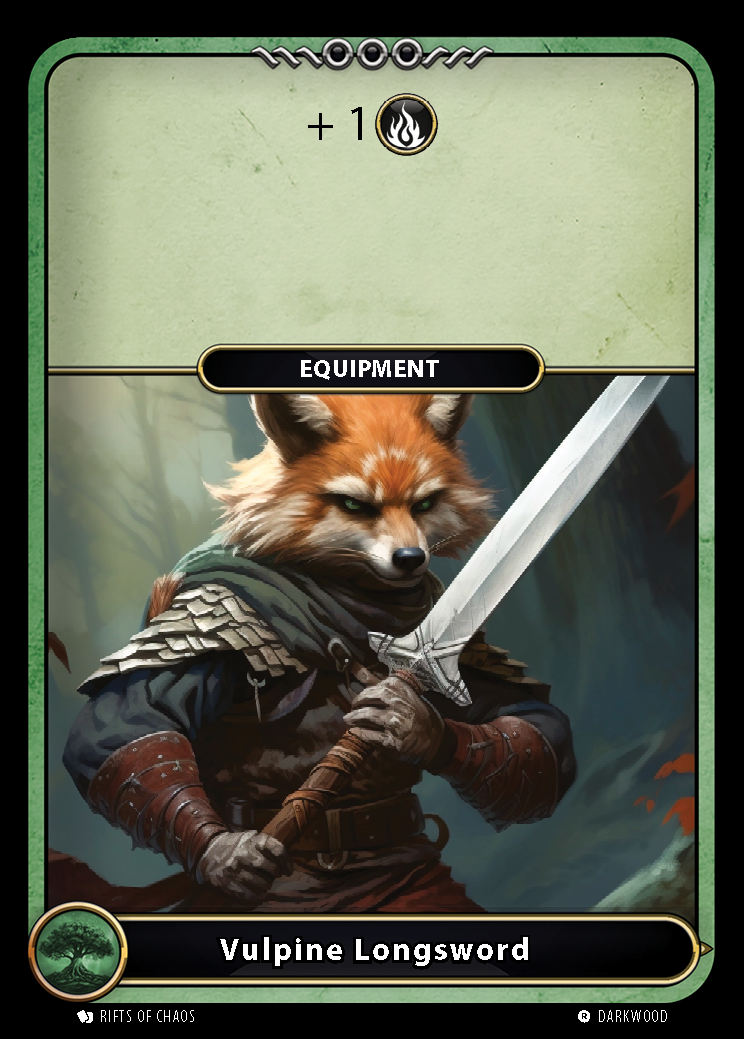 Vulpine Longsword card front