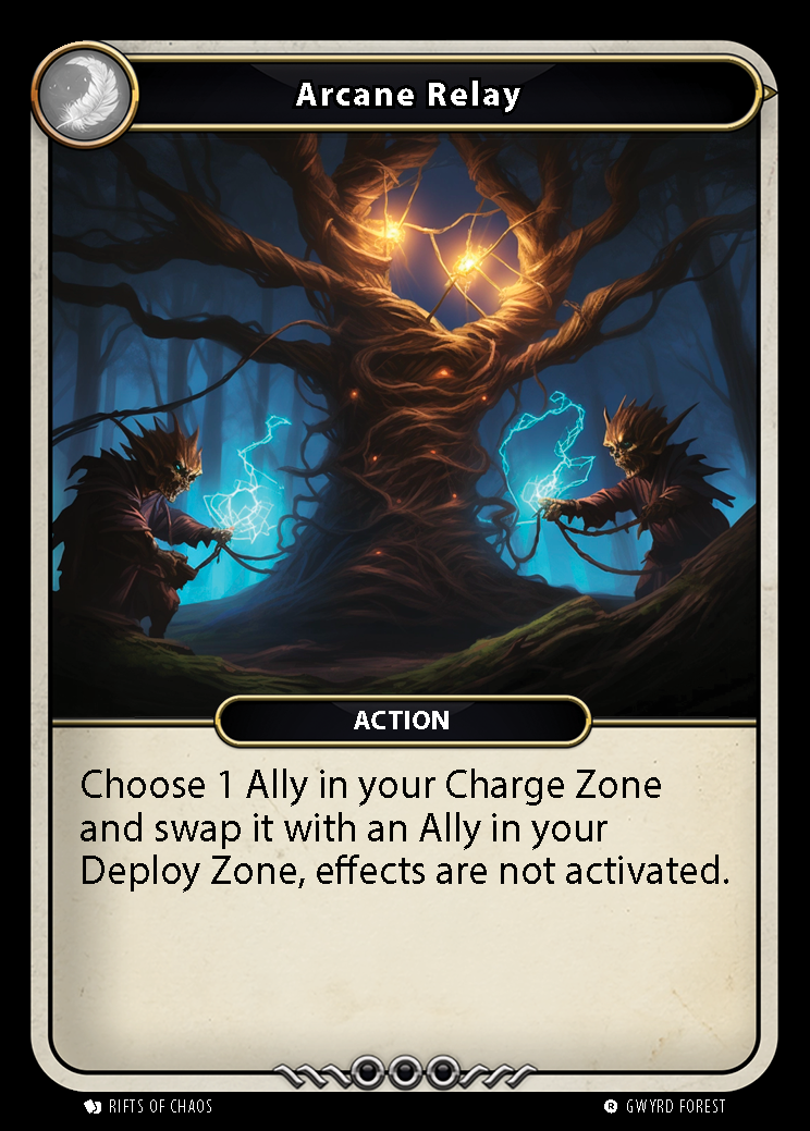 Arcane Relay card front