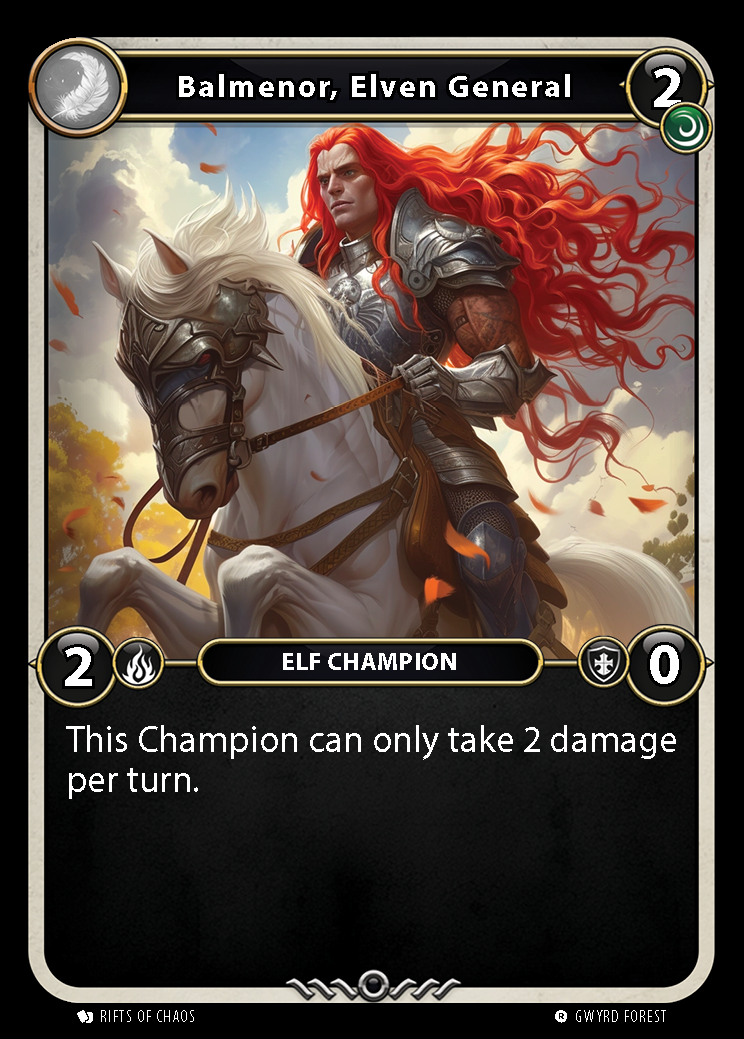 Balmenor, Elven General card front