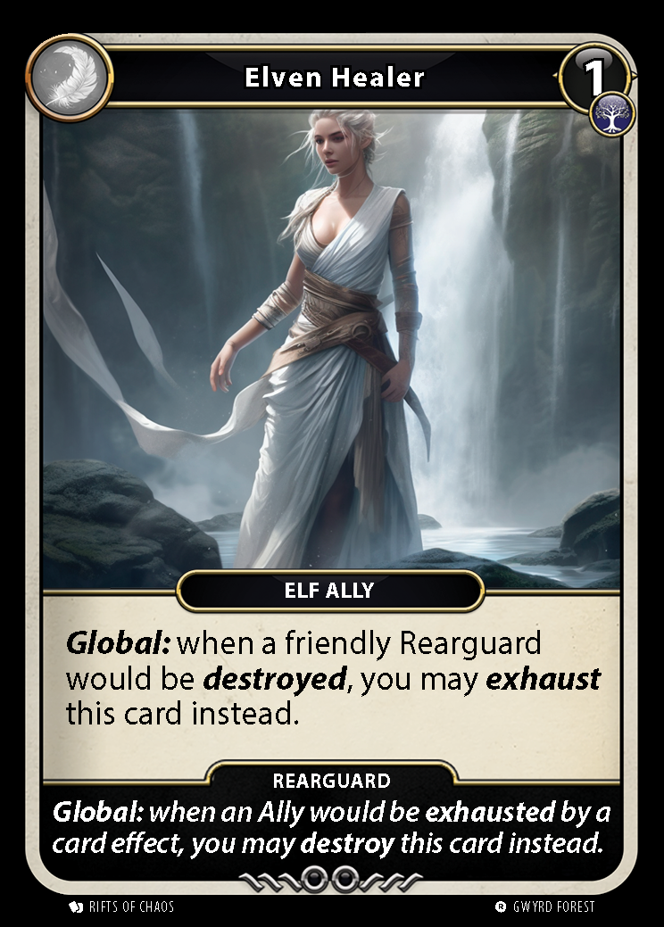 Elven Healer card front