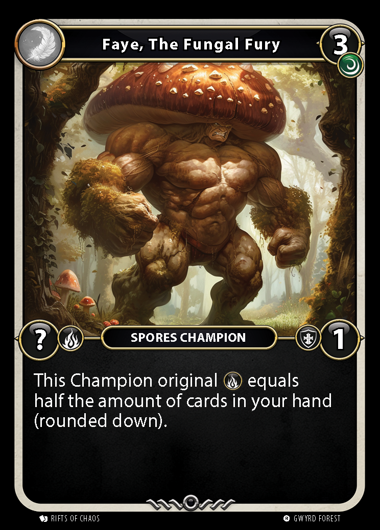 Faye, The Fungal Fury card front