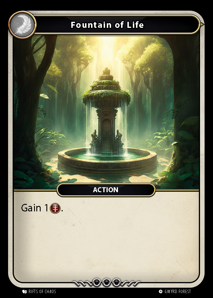 Fountain of Life card front