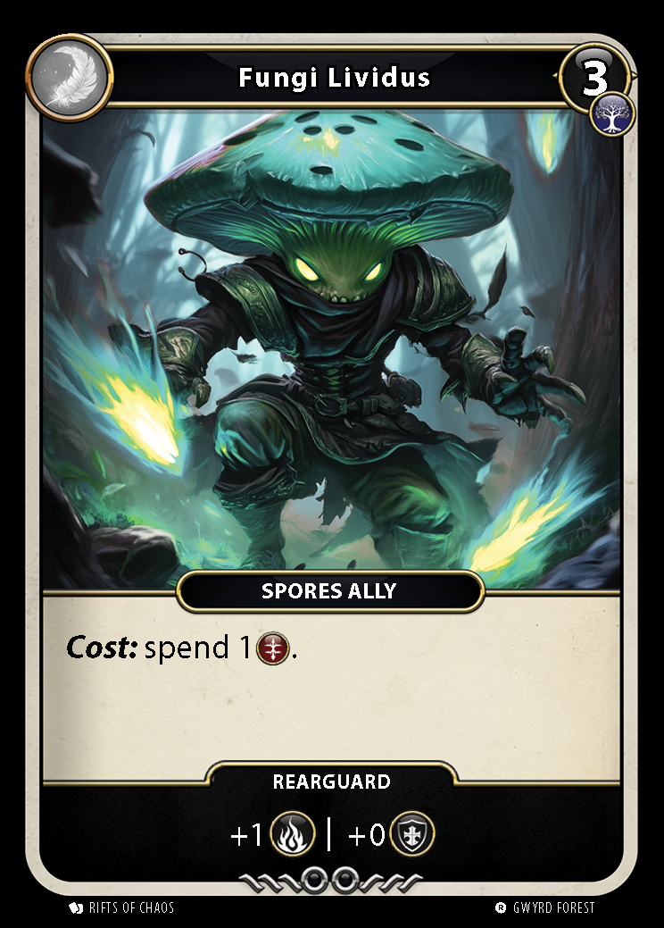 Fungi Lividus card front