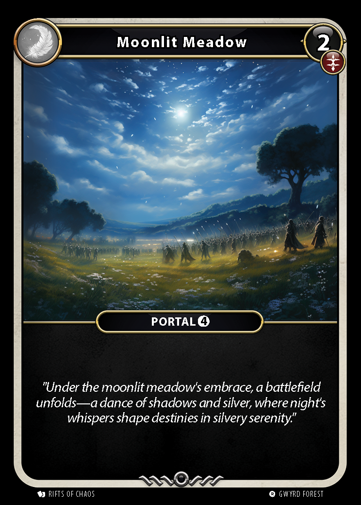 Moonlit Meadow card front