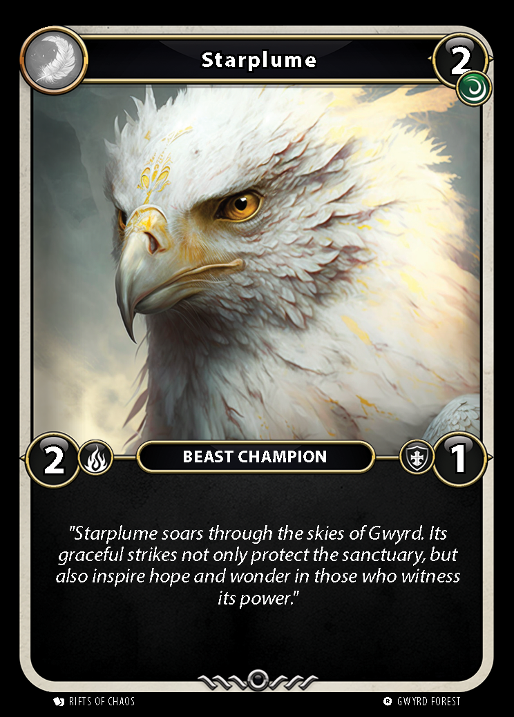 Starplume card front