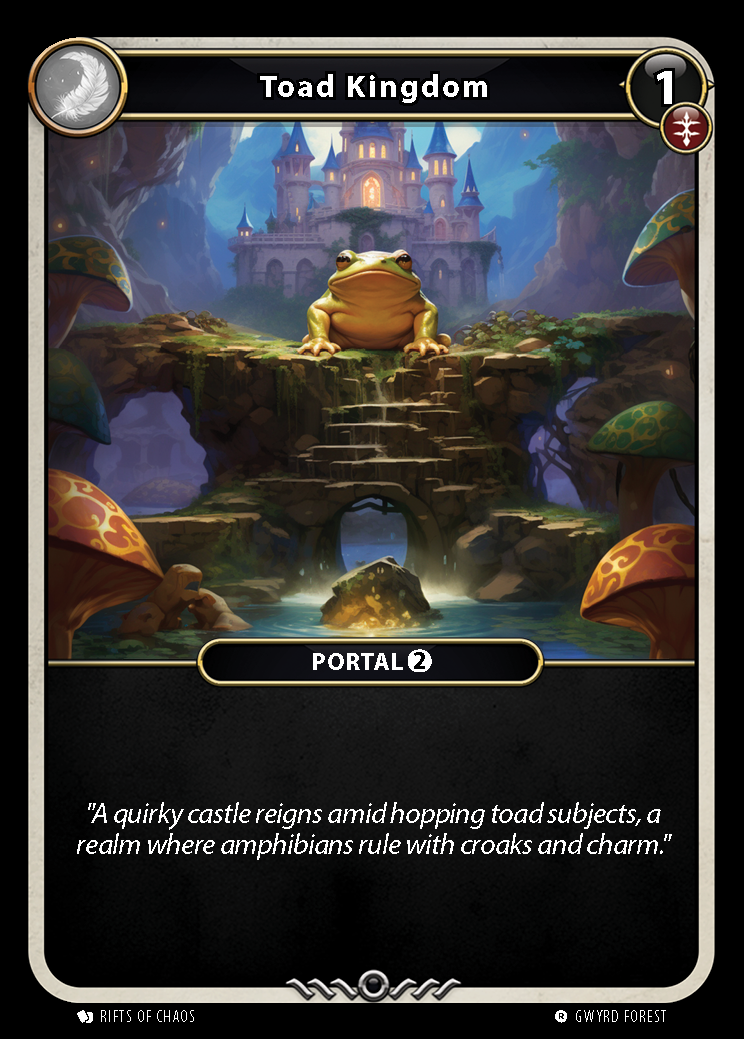 Toad Kingdom card front