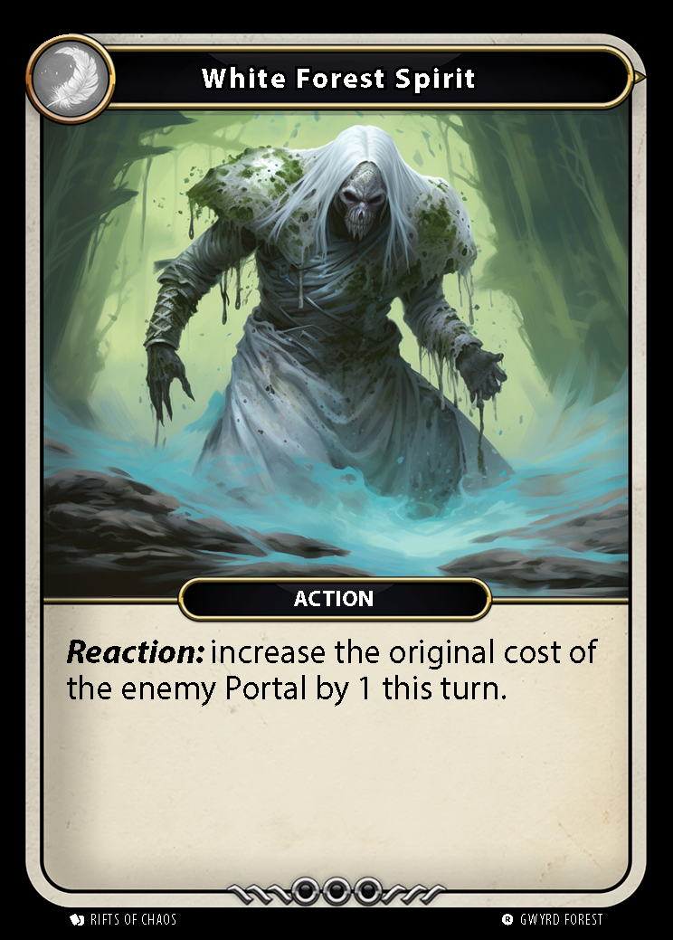 White Forest Spirit card front