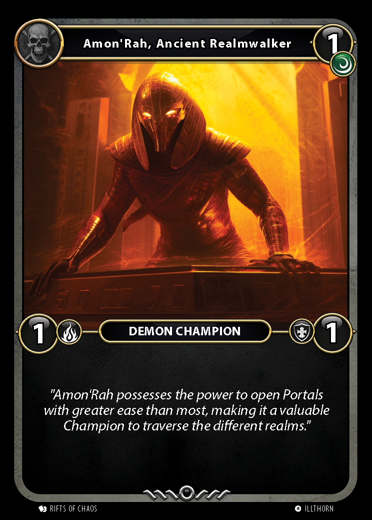 Amon'Rah, Ancient Realmwalker card front