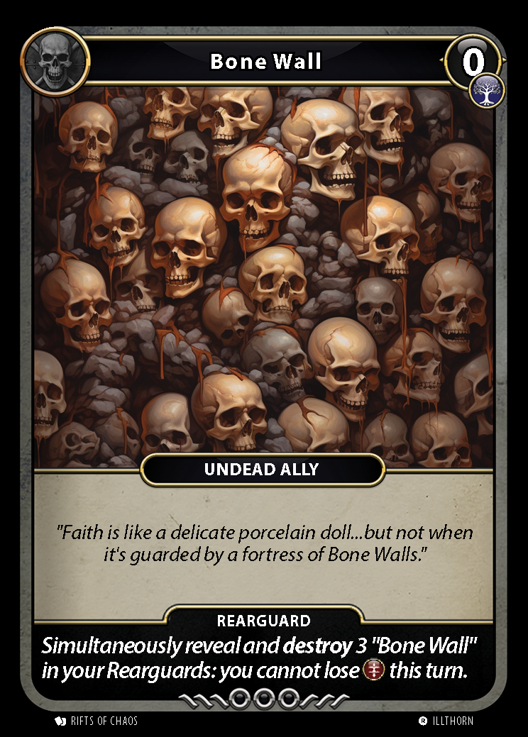 Bone Wall card front