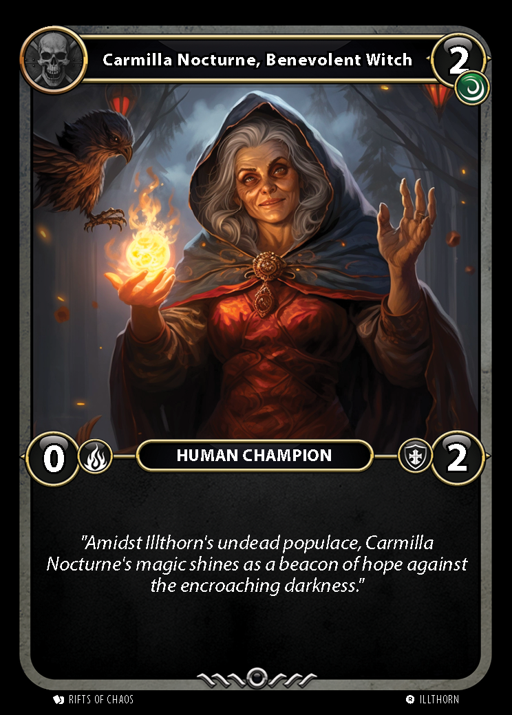 Carmilla Nocturne, Benevolent Witch card front
