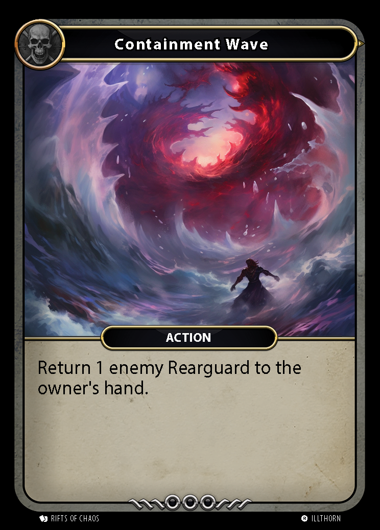 Containment Wave card front