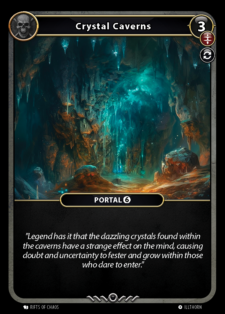 Crystal Caverns card front