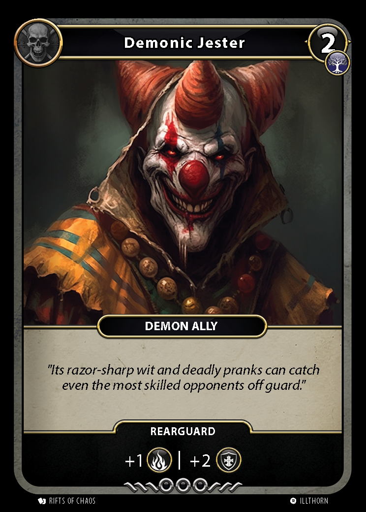 Demonic Jester card front
