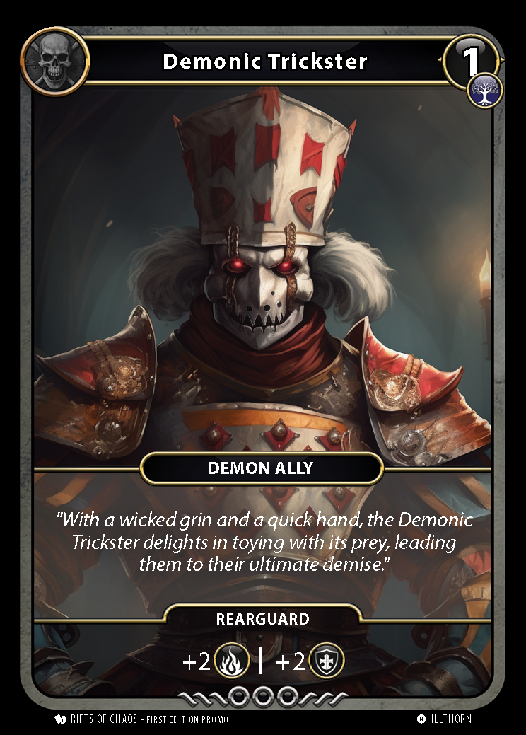 Demonic Trickster Alternative art front
