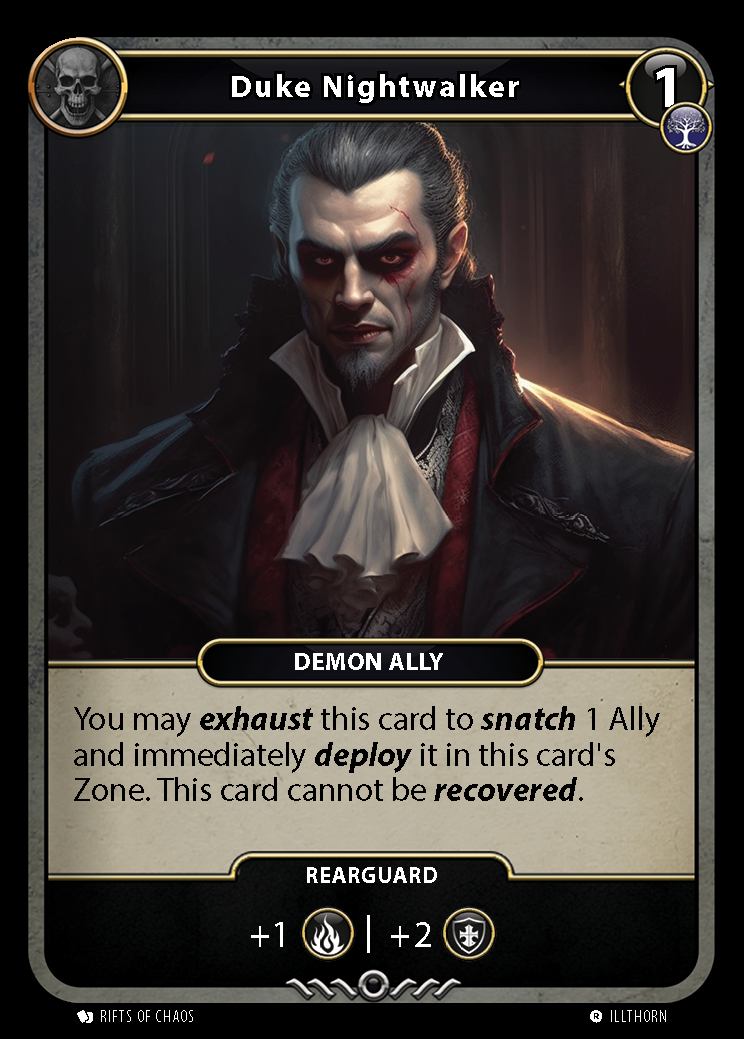 Duke Nightwalker card front