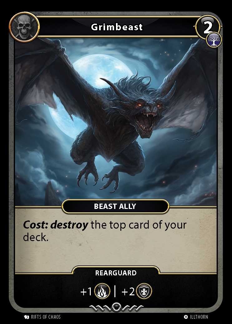 Grimbeast card front