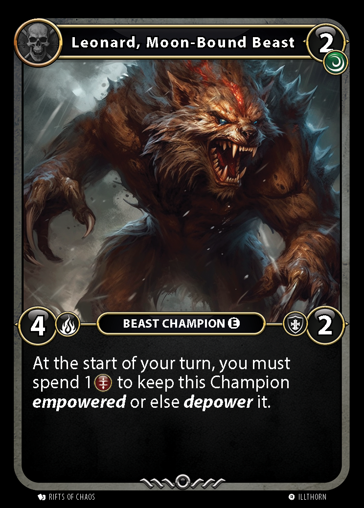 Leonard, Moon-Bound Beast Empowered