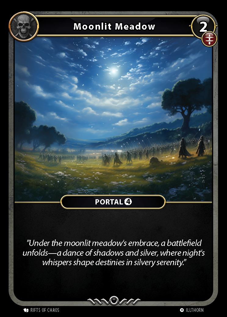 Moonlit Meadow card front