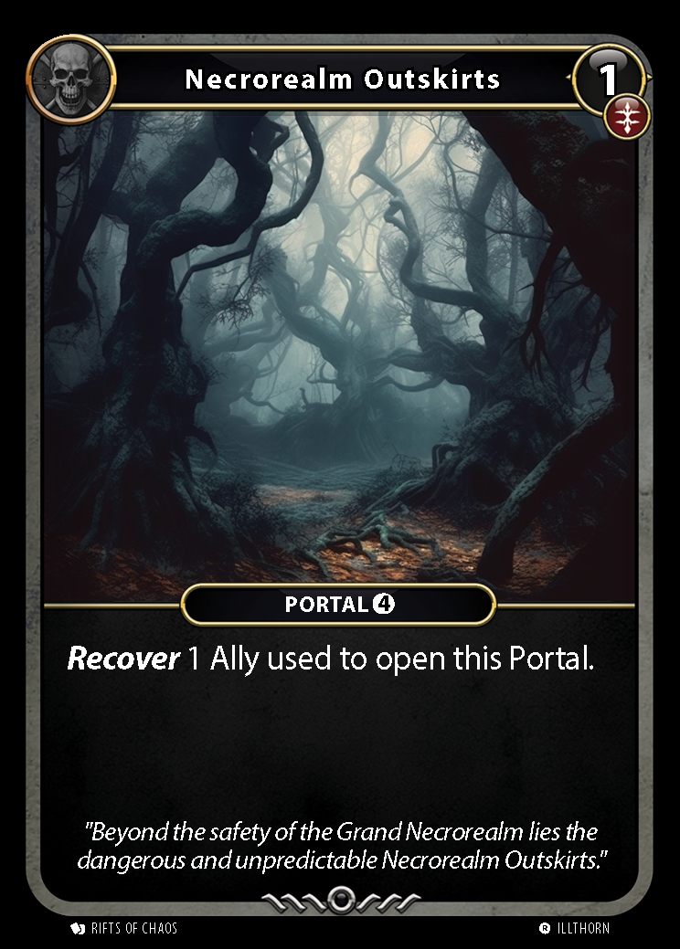 Necrorealm Outskirts card front