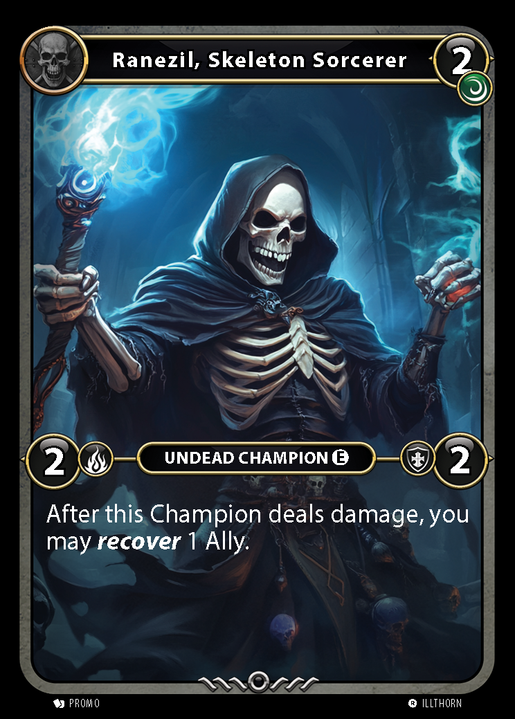 Ranezil, Skeleton Sorcerer Alternative art Empowered
