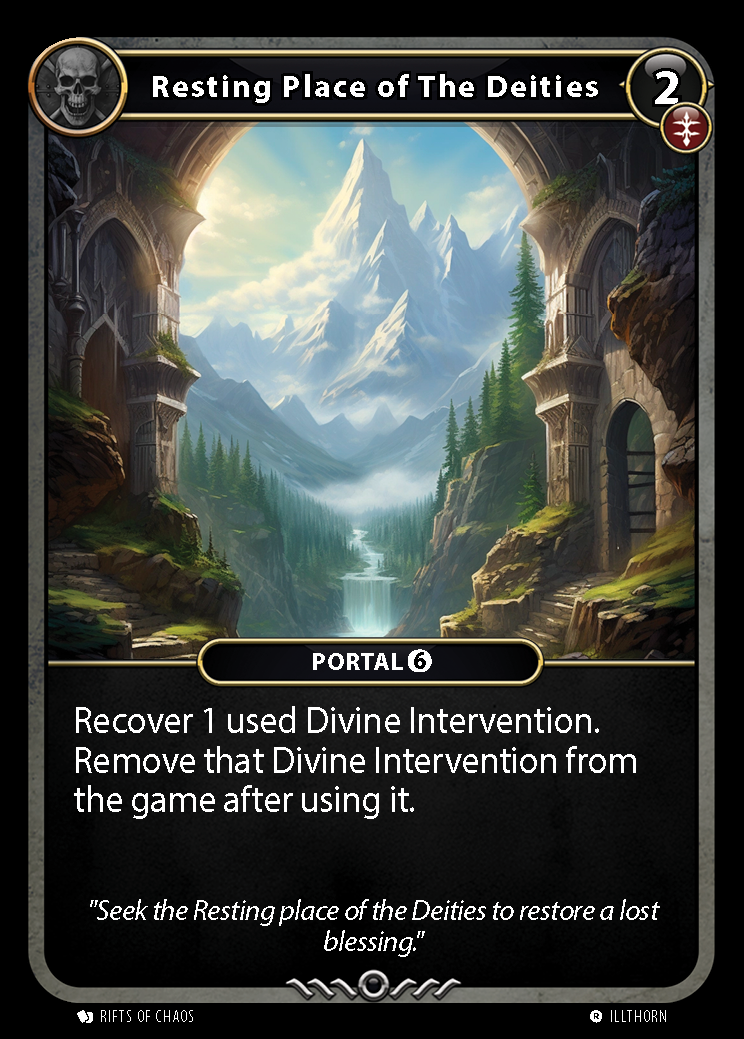 Resting Place of The Deities card front