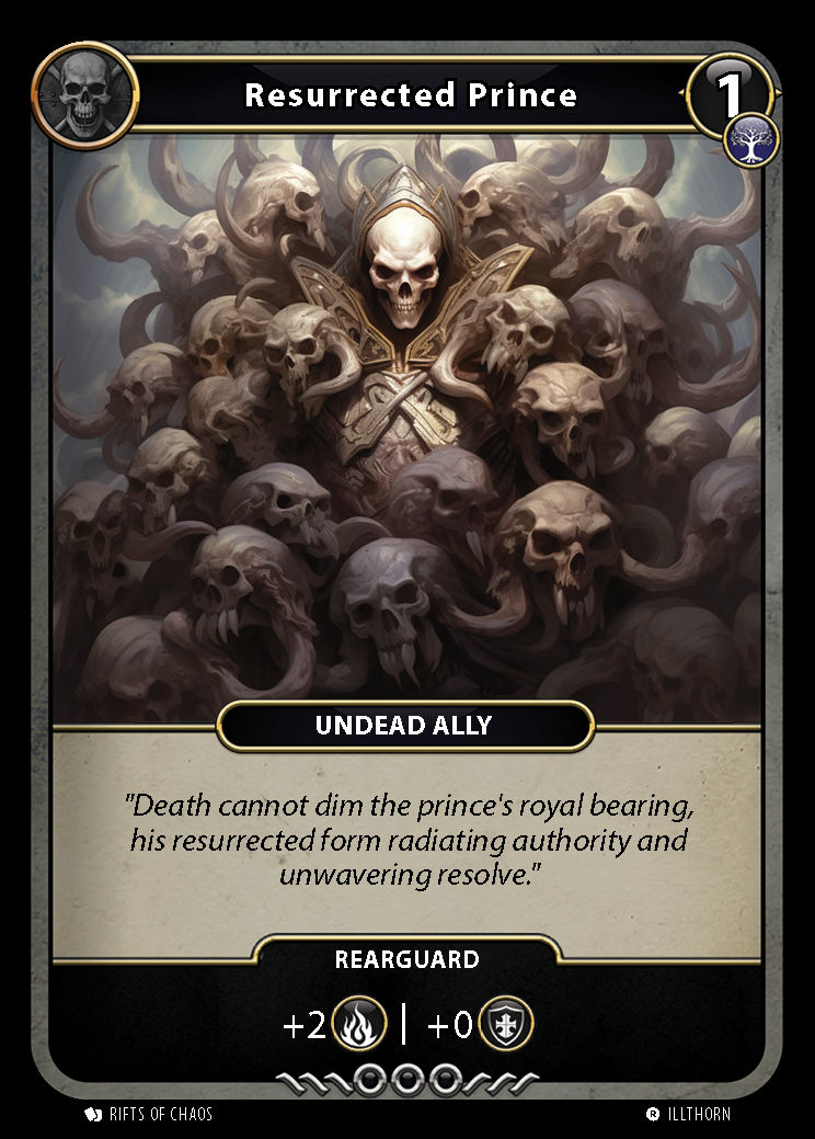Resurrected Prince card front