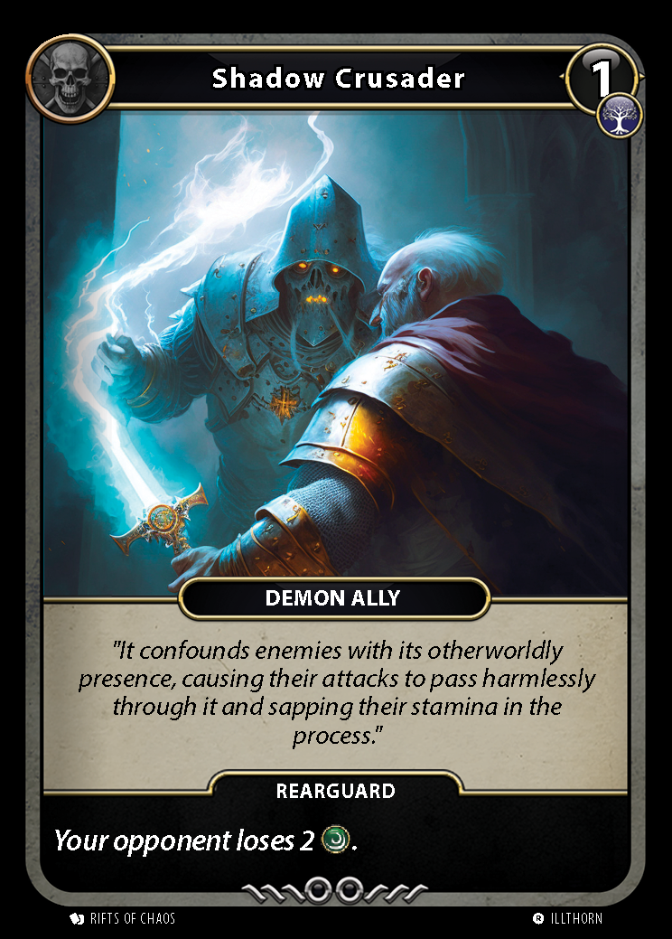 Shadow Crusader card front