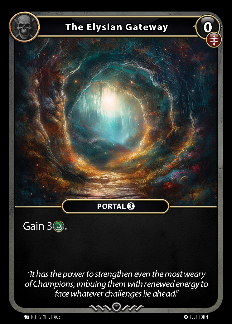 The Elysian Gateway card front