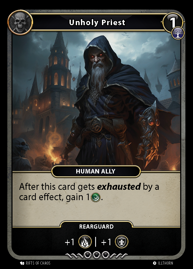 Unholy Priest card front