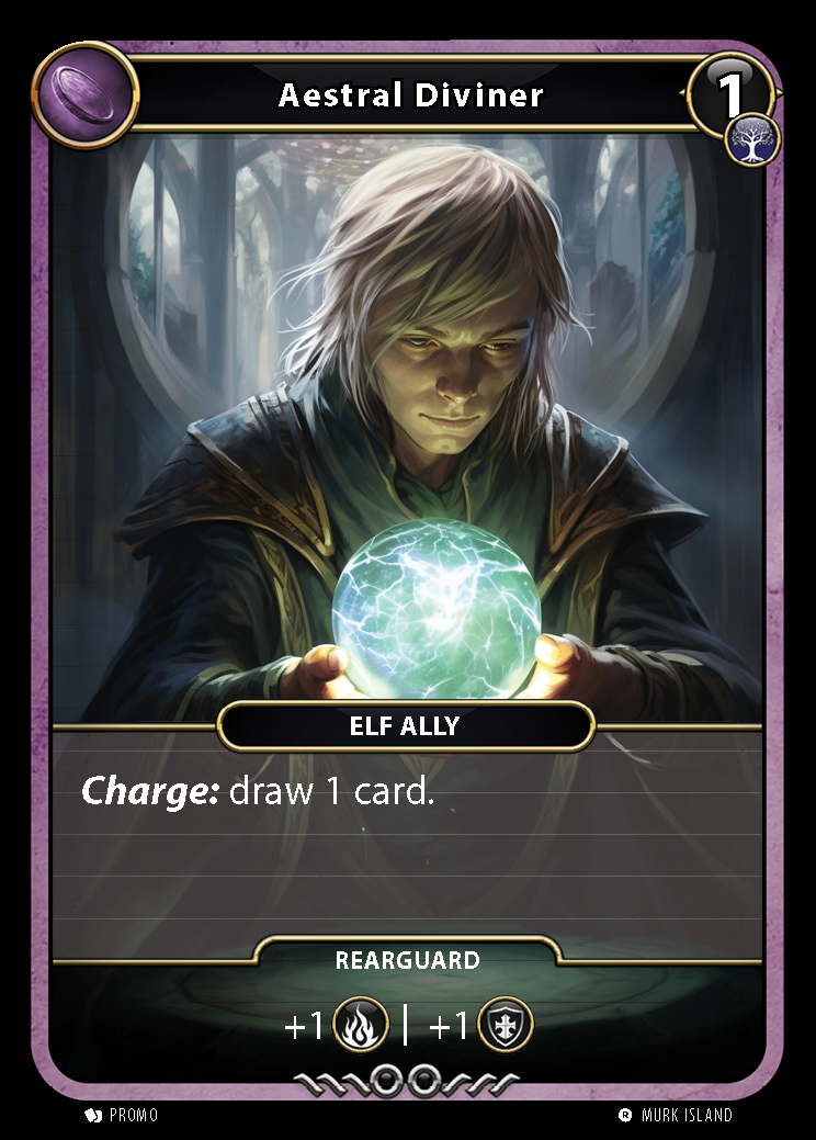 Aestral Diviner Alternative art front