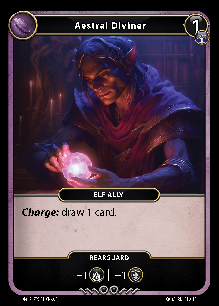 Aestral Diviner card front