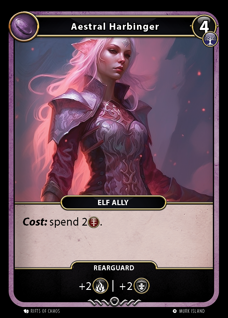 Aestral Harbinger card front