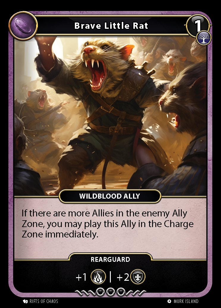 Brave Little Rat card front