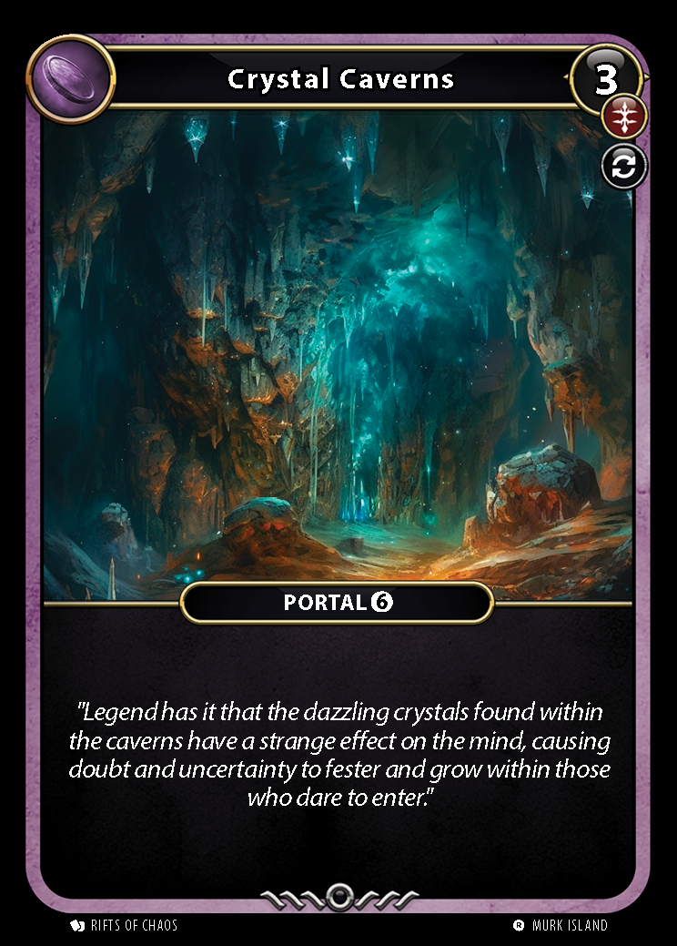 Crystal Caverns card front