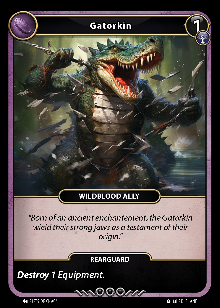 Gatorkin card front