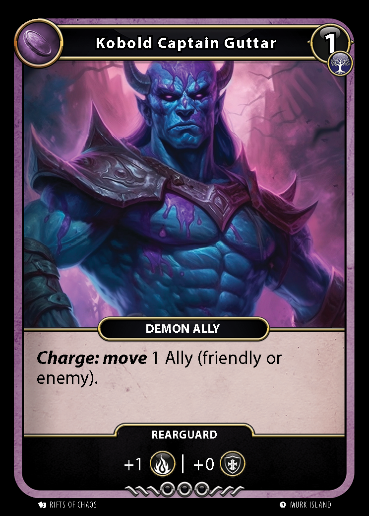Kobold Captain Guttar card front